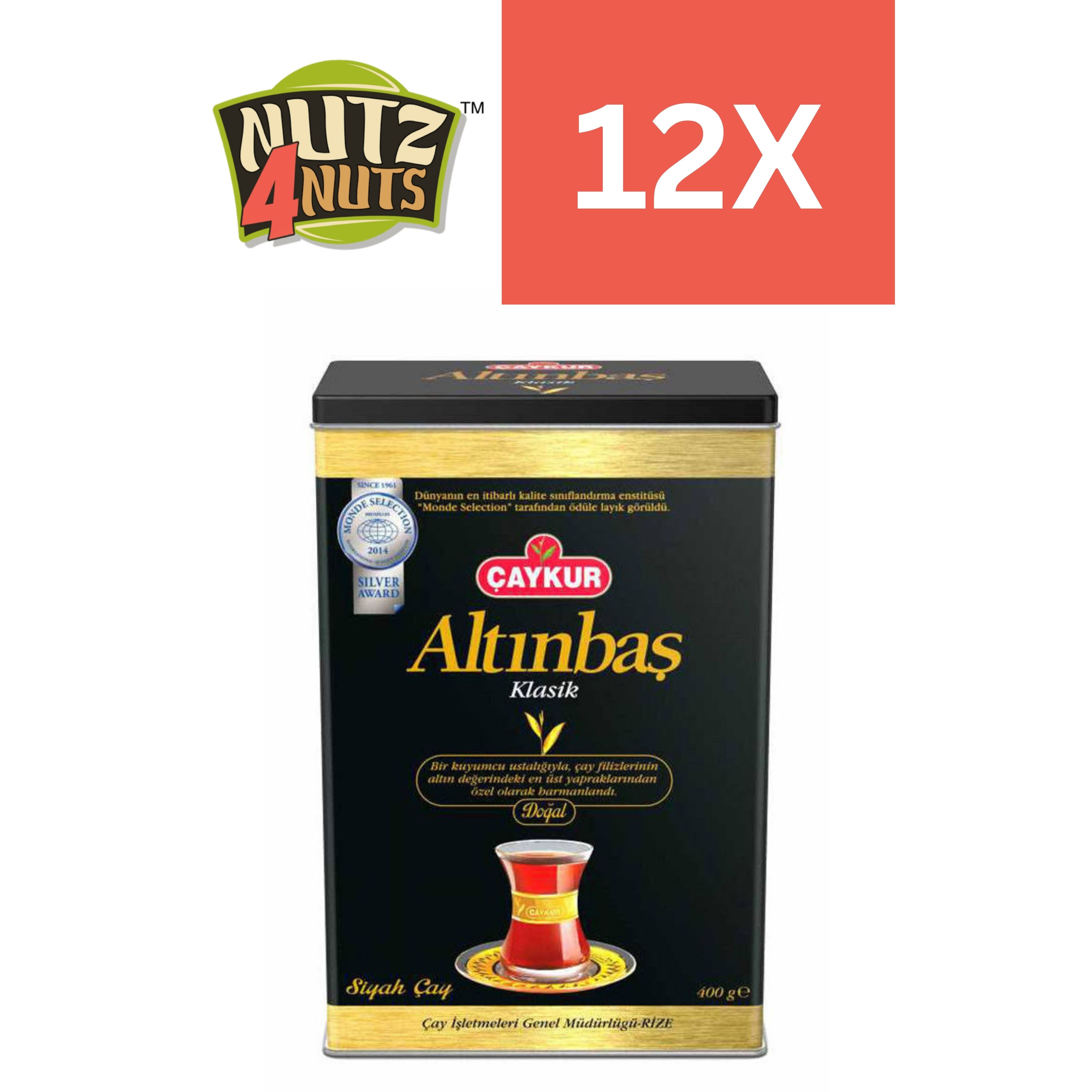 CAYKUR Altinbas Exclusive Turkish Black Tea Can 12X400g – Nutz4Nuts