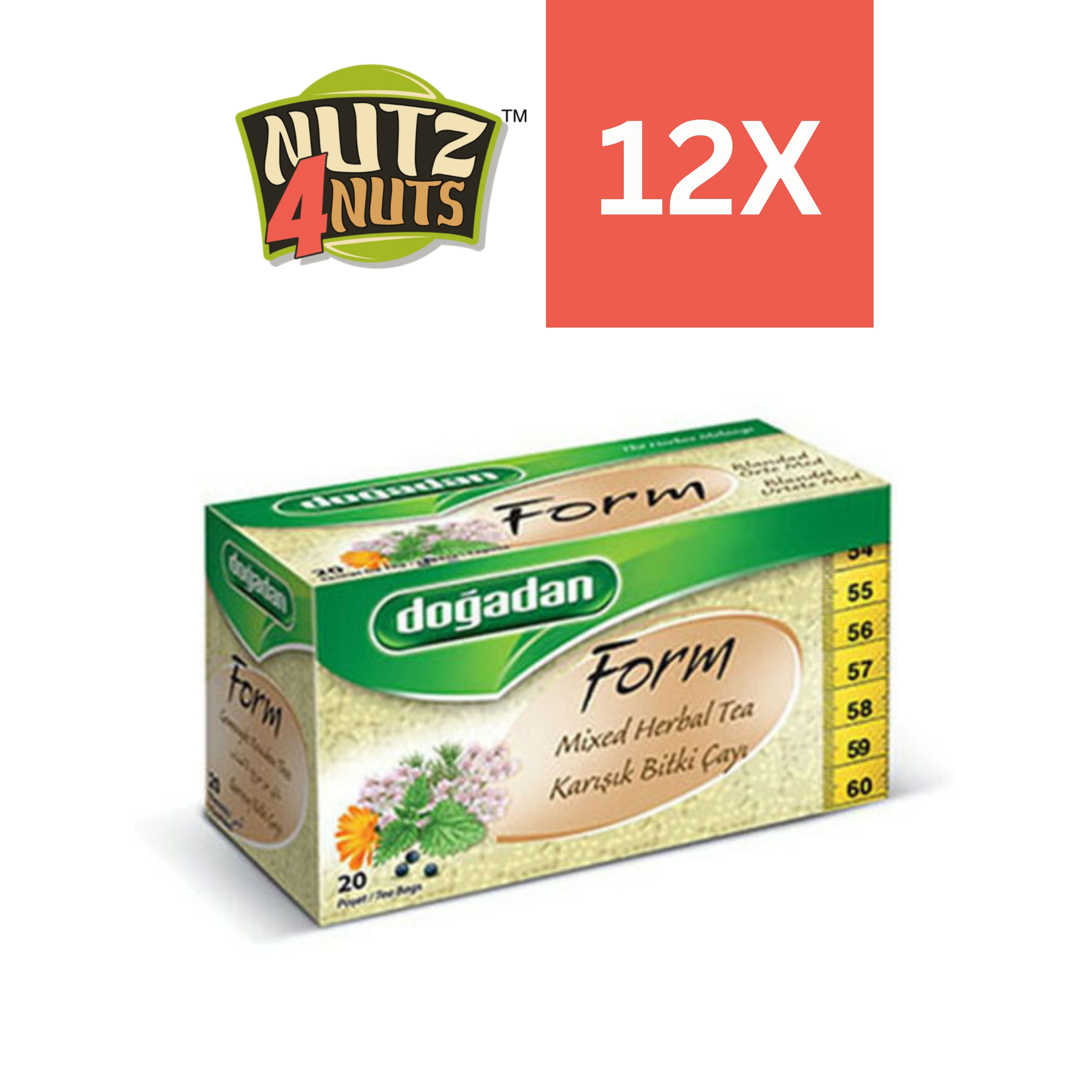 Dogadan Form Mixed Herbal Tea 12X20 Teabags – Nutz4Nuts