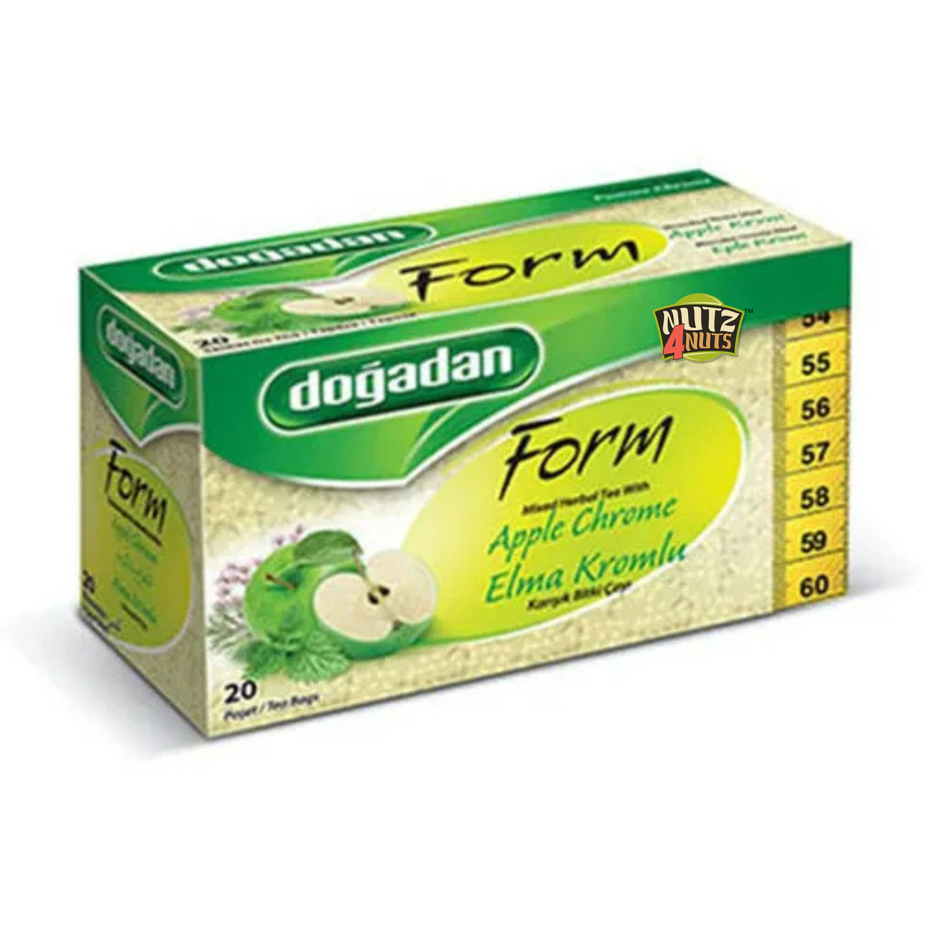 Dogadan Form Mixed Herbal Tea with Apple Chrome 20 Teabags – Nutz4Nuts