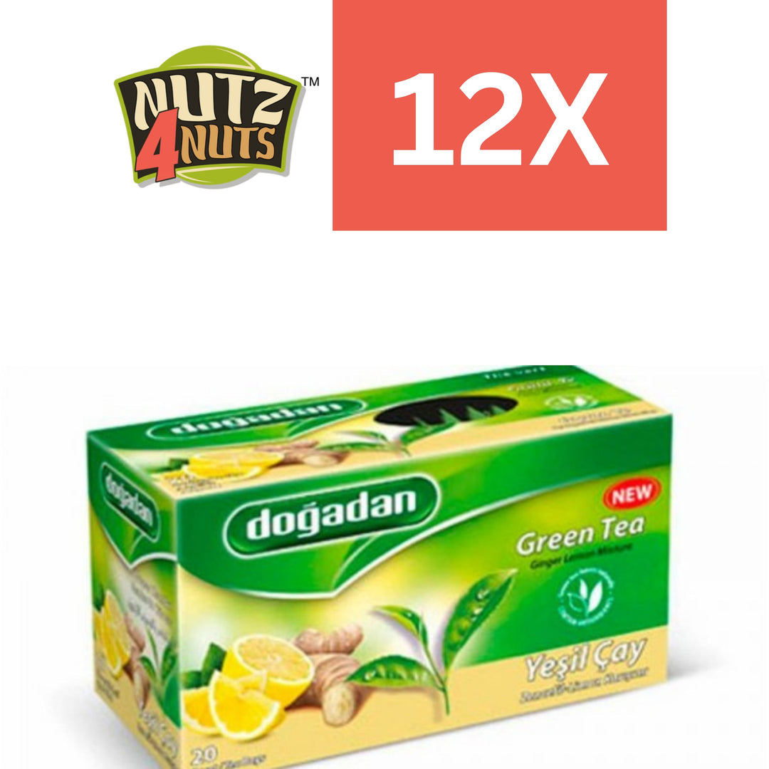Dogadan Green Tea with Ginger and Lemon 12X20 Teabags – Nutz4Nuts