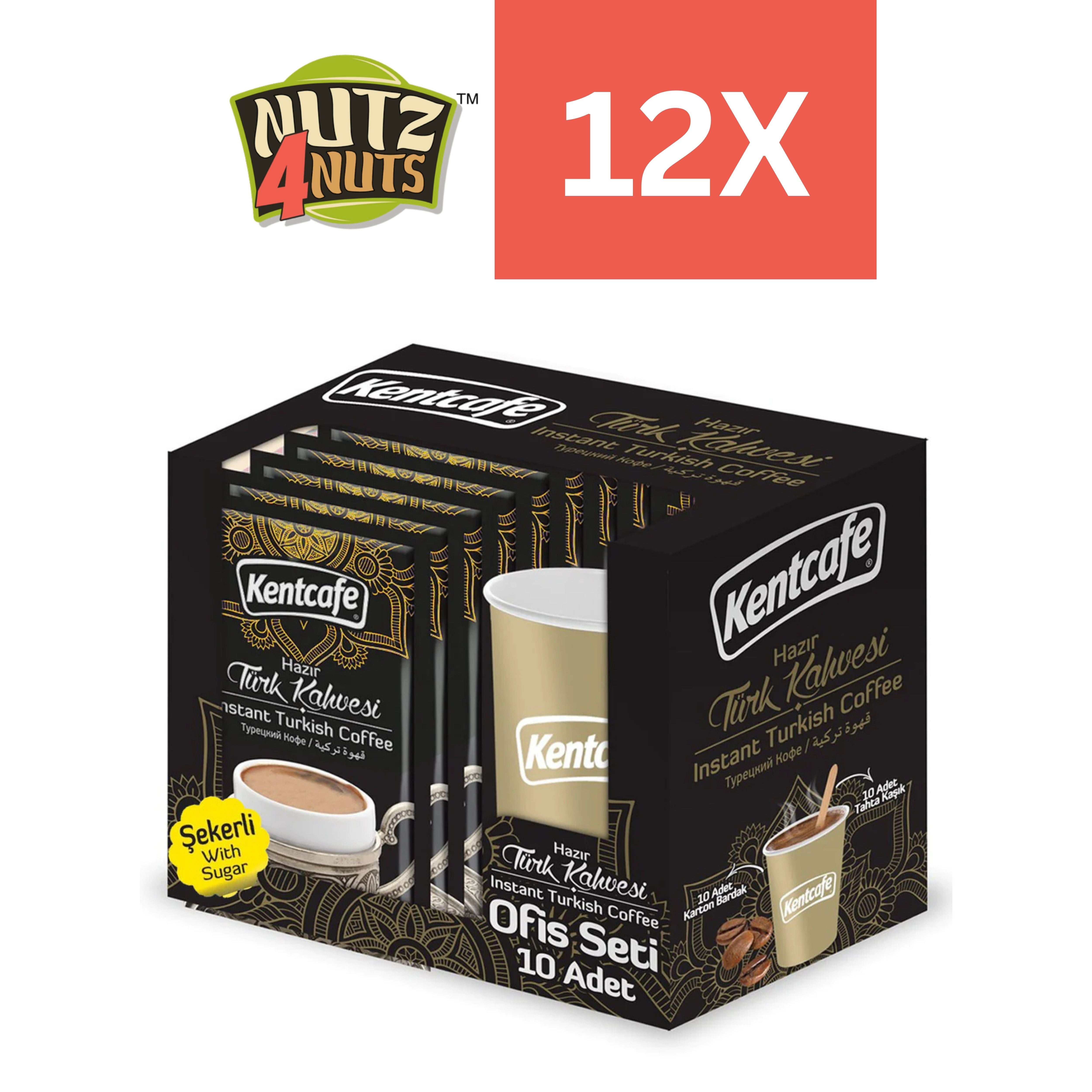 Kentcafe Ready Instant Turkish Coffee With Sugar 12X (7g-10 Pcs ...